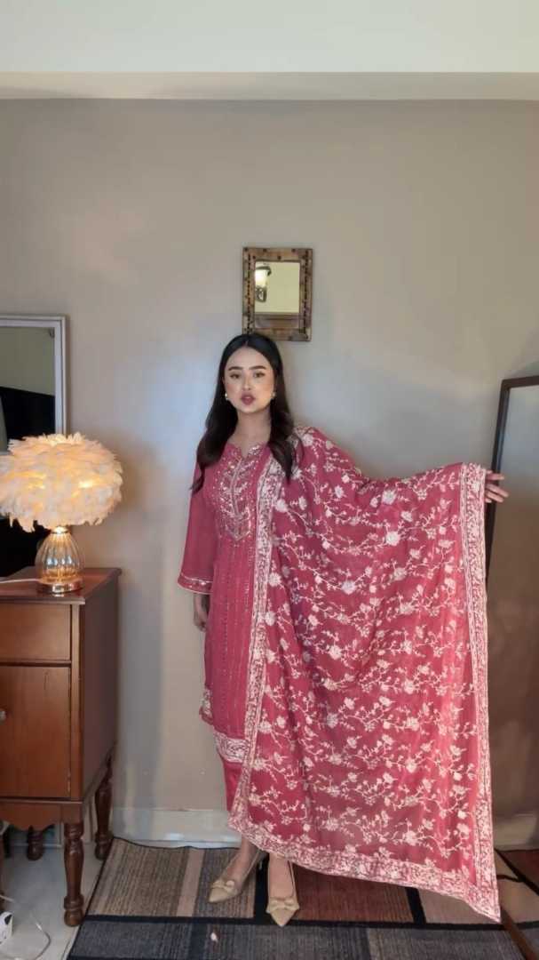 Premium Ambrodary Sequence Dress