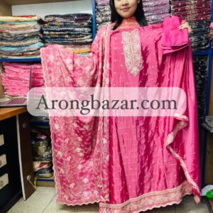 সফ্ট জর্জেট কাপড়ের ফোর পিচ ড্রেস