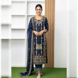 সফ্ট জর্জেট কাপড়ের ফোর পিচ ড্রেস