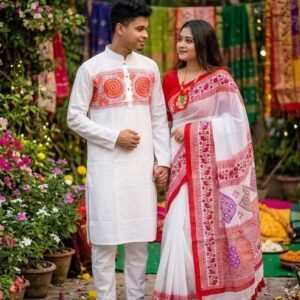 ১ টি শাড়ি ১টি পাঞ্জাবি