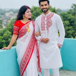 ১ টি শাড়ি ১টি পাঞ্জাবি
