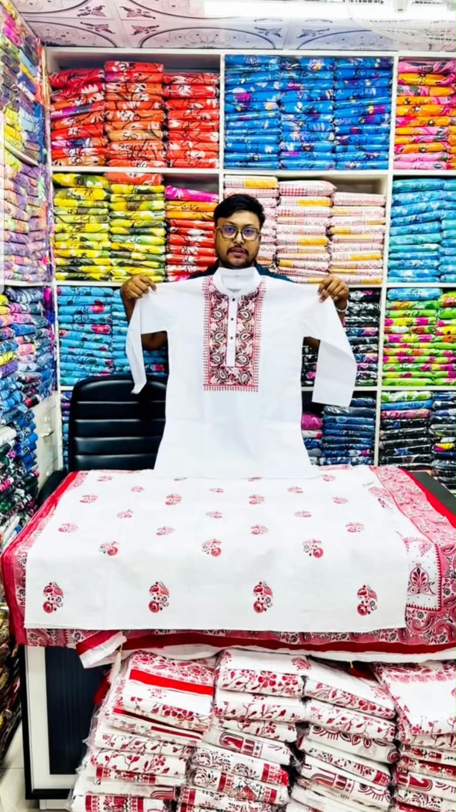 ১ টি শাড়ি+পাঞ্জাবি+ ব্লাউজ পিস 