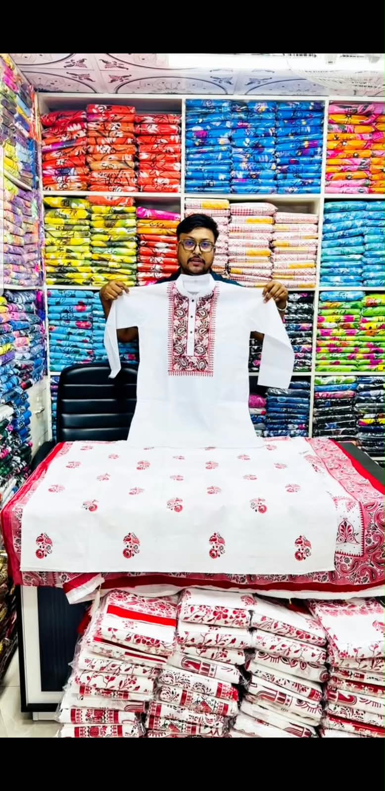 ১ টি শাড়ি+পাঞ্জাবি+ ব্লাউজ পিস 